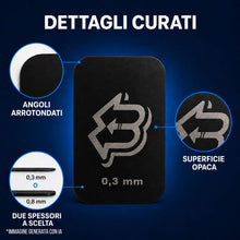 Carica l'immagine nel visualizzatore di Gallery, Piastrine metalliche autoadesive per magneti, set da 2, 0,3 mm