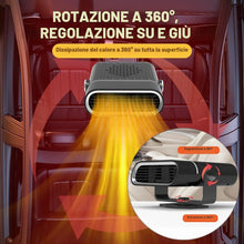Carica l'immagine nel visualizzatore di Gallery, Riscaldatore per auto, riscaldatore/sbrinatore per auto da 120 W, ventilatore per auto 2 in 1 con funzione di riscaldame