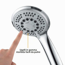 Carica l'immagine nel visualizzatore di Gallery, GRIFEMA Soffione Doccia Alta Pressione con 5 Modalità di Getto