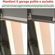 Carica l'immagine nel visualizzatore di Gallery, Guarnizione Porta Garage 3m Guarnizione Basculante Autoadesive Garageguarnizione Soglia Porta Garage Universale Con Chio