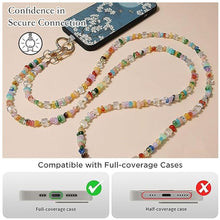 Carica l'immagine nel visualizzatore di Gallery, 1PCS Catena Universale per Cellulare, Tracolla per Cellulare, Perline Collana Porta Cellulare Corda Cellulare Tracolla C