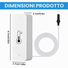 Carica l'immagine nel visualizzatore di Gallery, Sensore Termometro Igrometro WiFi: Termometro Igrometro Smart Wlan Con Sensore Esterno, Interno Esterno per Congelatore,