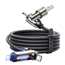 Carica l'immagine nel visualizzatore di Gallery, MAGIC JOHN Cavo USB-C 4 in 1 240 W, Cavo di Ricarica Rapida e Sincronizzazione Dati, Compatibile con iPhone, iPad, Samsu