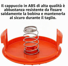 Carica l'immagine nel visualizzatore di Gallery, HEINTON 8 Pezzi A6481 A6485 Filo per rocchetto con cappuccio per rocchetto per decespugliatore Black Decker Reflex ST553