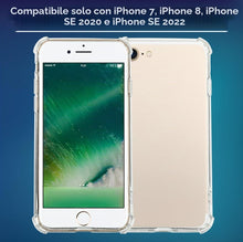 Carica l'immagine nel visualizzatore di Gallery, Cover Trasparente per iPhone 7 / iPhone 8 / iPhone SE 2020 / iPhone SE 2022, Custodia Resistente in TPU, Anti Urto con A