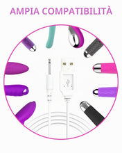 Carica l'immagine nel visualizzatore di Gallery, Cavo di ricarica USB CC Cavo di ricarica CC da 2,5 mm Sostituzione di 2,7 piedi per massaggiatore-2 pezzi (bianco)