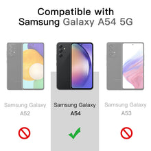Carica l'immagine nel visualizzatore di Gallery, JETech Cover Opaca per Samsung Galaxy A54, Nero