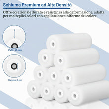 Carica l'immagine nel visualizzatore di Gallery, AiQInu Rulli per Dipingere 12Pcs, Include 10 Rullo per Pittura (10.8cm) +1 Vassoio +1 Manico, Rullo Pittura per Pareti, 