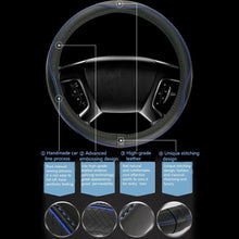 Carica l'immagine nel visualizzatore di Gallery, Flaconi Copri volante per Auto,Coprivolanti Auto Universale,Copri Sterzo Traspirante e Antiscivolo, si Adatta ai Volanti