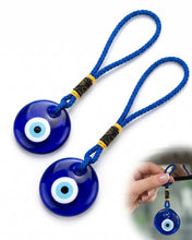 Carica l'immagine nel visualizzatore di Gallery, 2 Pezzi Ciondolo Occhio di Allah, Amuleto in Vetro Occhio Blu Turco, Decorazione Appesa per Auto, Finestre, Telai di Por