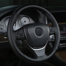 Carica l'immagine nel visualizzatore di Gallery, ZATOOTO Coprivolante Auto In Pelle da Cucire, Antiscivolo, 37-38cm, Nero
