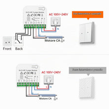 Carica l'immagine nel visualizzatore di Gallery, DieseRC Interruttore Tapparelle WIFI Intelligenti AC 230V 220V, Controllo APP Tuya/APP Smart Life, Compatibile con Alexa