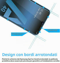 Carica l'immagine nel visualizzatore di Gallery, NEW'C Pellicola Vetro per Samsung Galaxy A40, in Vetro Temperato