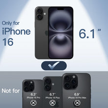 Carica l'immagine nel visualizzatore di Gallery, JETech Cover Ultra Slim per iPhone 16, Nero