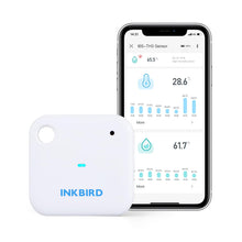 Carica l'immagine nel visualizzatore di Gallery, Inkbird Termometro e Igrometro WiFi,Sensore di Temperatura e Umidità Interno con App Archiviazione Dati Casa,Termometro 