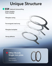 Carica l'immagine nel visualizzatore di Gallery, ESR Anello MagSafe, Universali Metallo Adesivo, per iPhone 18 Pro, Pro Max