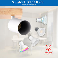 Carica l'immagine nel visualizzatore di Gallery, ANWIO Faretti da Soffitto Orientabili,Faretti da Muro,Lampada Soffitto con 3 Lampadine LED GU10,Applique da Parete,Lampa