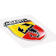 Carica l'immagine nel visualizzatore di Gallery, Abarth Stickers Adesivi 3D Ufficiali Scudetto, 50 mm