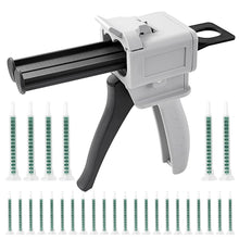 Carica l'immagine nel visualizzatore di Gallery, Set di Pistola per Colla, AB Pistola Erogatrice 1:1, Pistole per Silicone per DIY, con 50 Tubi di Miscelazione F08, Pist