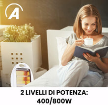 Carica l'immagine nel visualizzatore di Gallery, Ardes FLEXO MINI Stufa al Quarzo Pieghevole con 2 Livelli di Potenza (400/800 W), Riscaldamento a Irraggiamento, Compatt