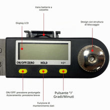 Carica l'immagine nel visualizzatore di Gallery, Newaner Goniometro Digitale, Righello Angolare Digitale, Misurazione dell'angolo a 360° in acciaio inox con display LCD,
