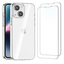 Carica l'immagine nel visualizzatore di Gallery, NEW'C Cover per iPhone 14 + 2x Pellicole Vetro Temperato Trasparente