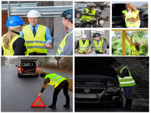 Carica l'immagine nel visualizzatore di Gallery, Anlising Gilet di Sicurezza, 10PCS Giallo Giubbotto di Sicurezza Riflettente,Gilet di Sicurezza ad Alta visibilità,Gilet