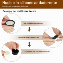 Carica l'immagine nel visualizzatore di Gallery, HOTUT Ceretta per Naso e Orecchie per Uomini e Donne, Ceretta per Sopracciglia - Epilatore Viso con mini Scaldacera, Kit