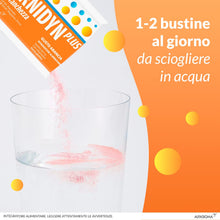 Carica l'immagine nel visualizzatore di Gallery, Carnidyn Plus, integratore alimentare supporto per stanchezza fisica e mentale, 20 bustine da 5g, gusto arancia