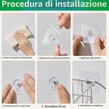 Carica l'immagine nel visualizzatore di Gallery, Ganci Adesivi Per Quadri Muro, Appendi Quadri Senza Chiodi Impermeabile Trasparente, Chiodi Adesivi Per Quadri Muro, App