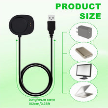 Carica l'immagine nel visualizzatore di Gallery, 2pz Caricabatterie per Amazfit T-Rex 3/Balance 2/Helio Strap/Balance, 102cm