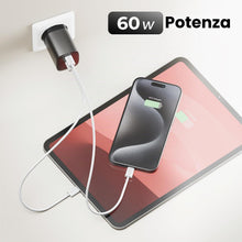 Carica l'immagine nel visualizzatore di Gallery, deleyCON 2x 0,5m Cavo USB C PD (60W Ricarica Rapida) Corto 50cm USB-C a C Ricarica Dati per iPhone 17 16 15 Pro Max Air 