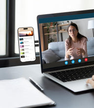 Carica l'immagine nel visualizzatore di Gallery, CloudValley Supporto regolabile per laptop, supporto magnetico per telefono, in alluminio, sottile, per monitor del comp
