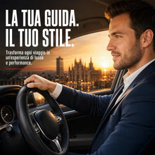 Carica l'immagine nel visualizzatore di Gallery, Coprivolante Auto Universale Nero Antiscivolo Sportivo