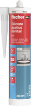 Carica l'immagine nel visualizzatore di Gallery, Fischer SAS Bianco, Silicone Sigillante Antimuffa interno/esterno a Base Acetica per Ambienti Sanitari come Bagno, Docci