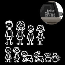 Carica l'immagine nel visualizzatore di Gallery, (Set di 10) Famiglia Felice Auto Etichetta, Impermeabile