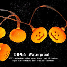 Carica l'immagine nel visualizzatore di Gallery, Zucca di Luci Stringa Halloween 3Meters 20 LED Lanterna Zucca Stringa per Feste Halloween