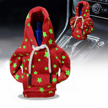 Carica l'immagine nel visualizzatore di Gallery, Copri Cambio Auto, Felpa Pomello Con Effetto Luminoso Al Buio E Stelle Red, Decorazione Creativa, Materiale Morbido, Ada
