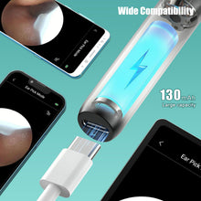 Carica l'immagine nel visualizzatore di Gallery, Pulizia Orecchie con 6 Luci LED Pulitore Orecchie con Telecamera 1296P 3,5mm HD Impermeabile, Pulisci Orecchie,Otoscopio