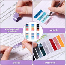 Carica l'immagine nel visualizzatore di Gallery, 1200 Pezzi Segnapagina, Segnalibri, Brencco Segnapagina Plastificati, Colorati, Segna Pagina Adesivi, Sticky Notes, Linguette per Leggere/Contrassegnare/Studio