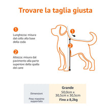 Carica l'immagine nel visualizzatore di Gallery, Amazon Basics Trasportino Morbido per Cani,Gatti - Grande, Nero, L 50 x P 26 x H 28 cm