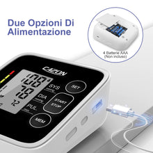 Carica l'immagine nel visualizzatore di Gallery, CAZON Misuratore di Pressione Sanguigna, Digitale Automatico da Braccio per uso domestico Misuratore di frequenza cardia