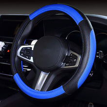 Carica l'immagine nel visualizzatore di Gallery, Pahajim Coprivolante Auto Universale in PU Pelle Microfibra Copri Volante 38CM, Copertura Volante Auto Antiscivolo Trasp