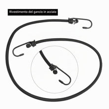 Carica l'immagine nel visualizzatore di Gallery, QWORK® 10 Pezzi 100 cm Corde Elastiche con Ganci, Elastico con Gancio Multiuso per Bagagli, Campeggio