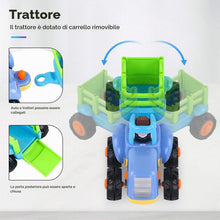 Carica l'immagine nel visualizzatore di Gallery, GoStock Auto Giocattoli Spingi e Vai in Auto Giocattoli di Veicoli di Costruzione Camion per Bambini Regalo per Bambino 