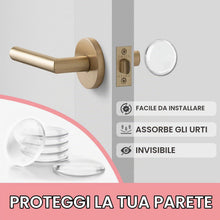Carica l'immagine nel visualizzatore di Gallery, 6 pezzi di paracolpi in gomma autoadesivi, proteggi maniglia porta, fermaporta in gomma, fermaporta da muro autoadesivi,