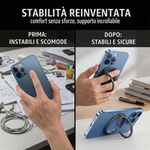 Carica l'immagine nel visualizzatore di Gallery, 1 Pezzo Supporto ad Anello Magnetico per Cellulare, Universale Cellulare Anello Rotazione 360° Gradi Smartphone Ring per