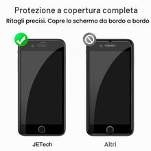 Carica l'immagine nel visualizzatore di Gallery, JETech Pellicola Protettiva Completa per iPhone SE 3/2, 8/7, Nero, 3 Pezzi