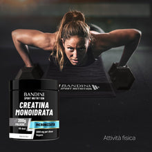 Carica l'immagine nel visualizzatore di Gallery, Bandini® Creatina Monoidrata in Polvere Pura al 100% - 300g con Dosatore
