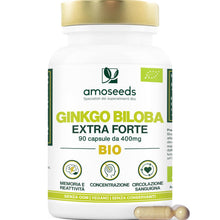 Carica l'immagine nel visualizzatore di Gallery, Ginkgo Biloba BIO | Forte | Memoria, Circolazione Sanguigna | 90 capsule